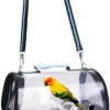 Bird Transport Box Parrot Bird Cage Bird Transport Backpack with Holes blue