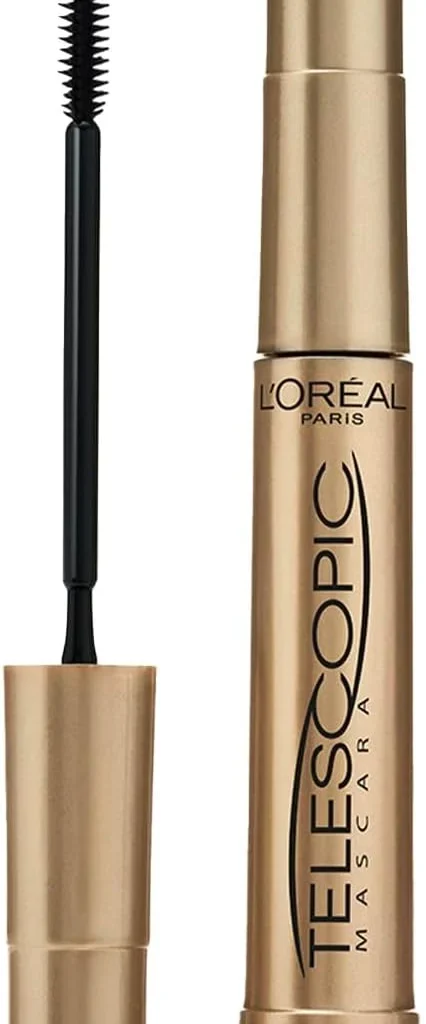 L'Oréal Paris Mascara, Telescopic Original Mascara to Achieve Dramatic Length and Definition, Up to +71 Percent Lengthening Effect, Smudge-Resistant and Long-Wearing Formula for Up to 36H Wear, 8ml