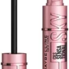 Maybelline New York Lash Sensational Sky High Mascara, Volumising & Lengthening Mascara, Washable Flake-Free Formula Infused with Bamboo Extract & Fibres, 7.2 ml, Shade: 01, Very Black