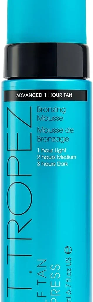 St.Tropez Self Tan Express Mousse, Fast Acting Fake Tan, Develops in 1-3 Hours, Streak-Free Finish, Vegan, Natural & Cruelty Free, 200 ml