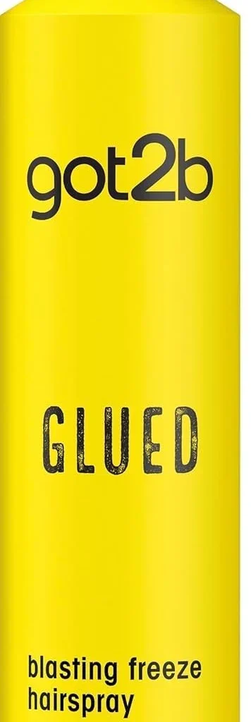 got2b Glued Blasting Freeze Hairspray 300 ml, Glued Hairspray for up to 72h Ultra Strong Hold, Hairspray got2b, For Extreme Hairstyles, Vegan Formula