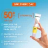 Garnier Vitamin C Daily UV SPF50+ Brightening Fluid Sheer Glow, Prevents & Corrects Sun Damages, Evens Skin Tone, Face & Neck, For All Skin Types, Cruelty-Free, Vegan, 50ml