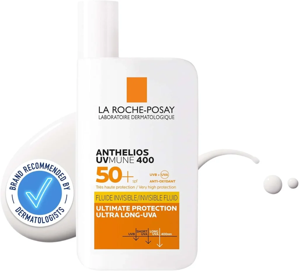 61JtGPUboOL._AC_SL1500_ La Roche-Posay Anthelios UVMune 400 Ultra-Light Invisible Fluid, Non-Perfumed Sun screen for Sensitive Skin SPF50+ 50ml