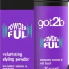 got2b POWDERful Volumising Styling Powder 10 g, Natural Hold, Powder Hair Styling, Volumising Styling Hair Powder, Instant Volume from the Roots, Vegan Formula