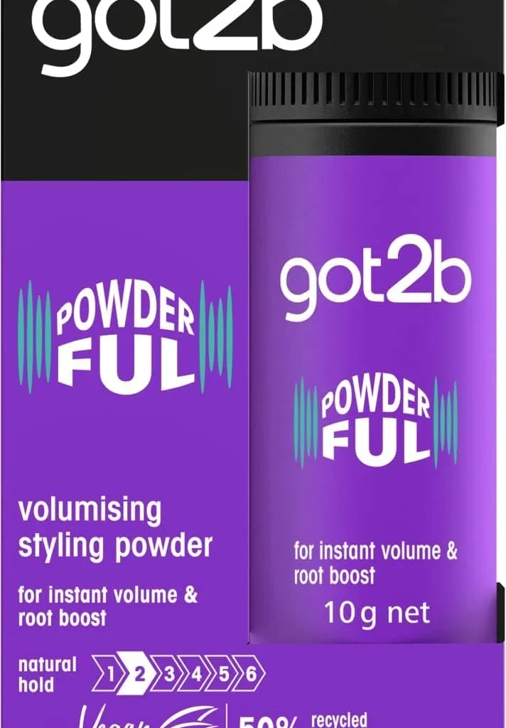 got2b POWDERful Volumising Styling Powder 10 g, Natural Hold, Powder Hair Styling, Volumising Styling Hair Powder, Instant Volume from the Roots, Vegan Formula
