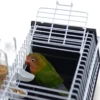 Corwar 9836 Portable Bird Out Cage Small Animal Carrier With 2 Feeders Bird Transport Cage For Small Budgie Finch Canary Parakeet Pet Supplies kindness ordinary