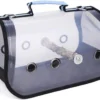 Bird Transport Box Parrot Bird Cage Bird Transport Backpack with Holes blue