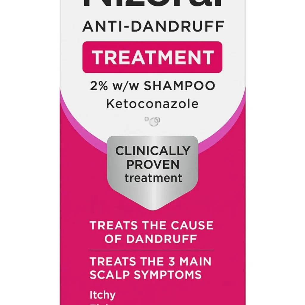 Nizoral Anti-Dandruff Treatment Shampoo, Treats and Prevents Dandruff, Clinically Proven to Control Itchy & Flaky Scalps, Contains Ketoconazole, 1 x 60ml
