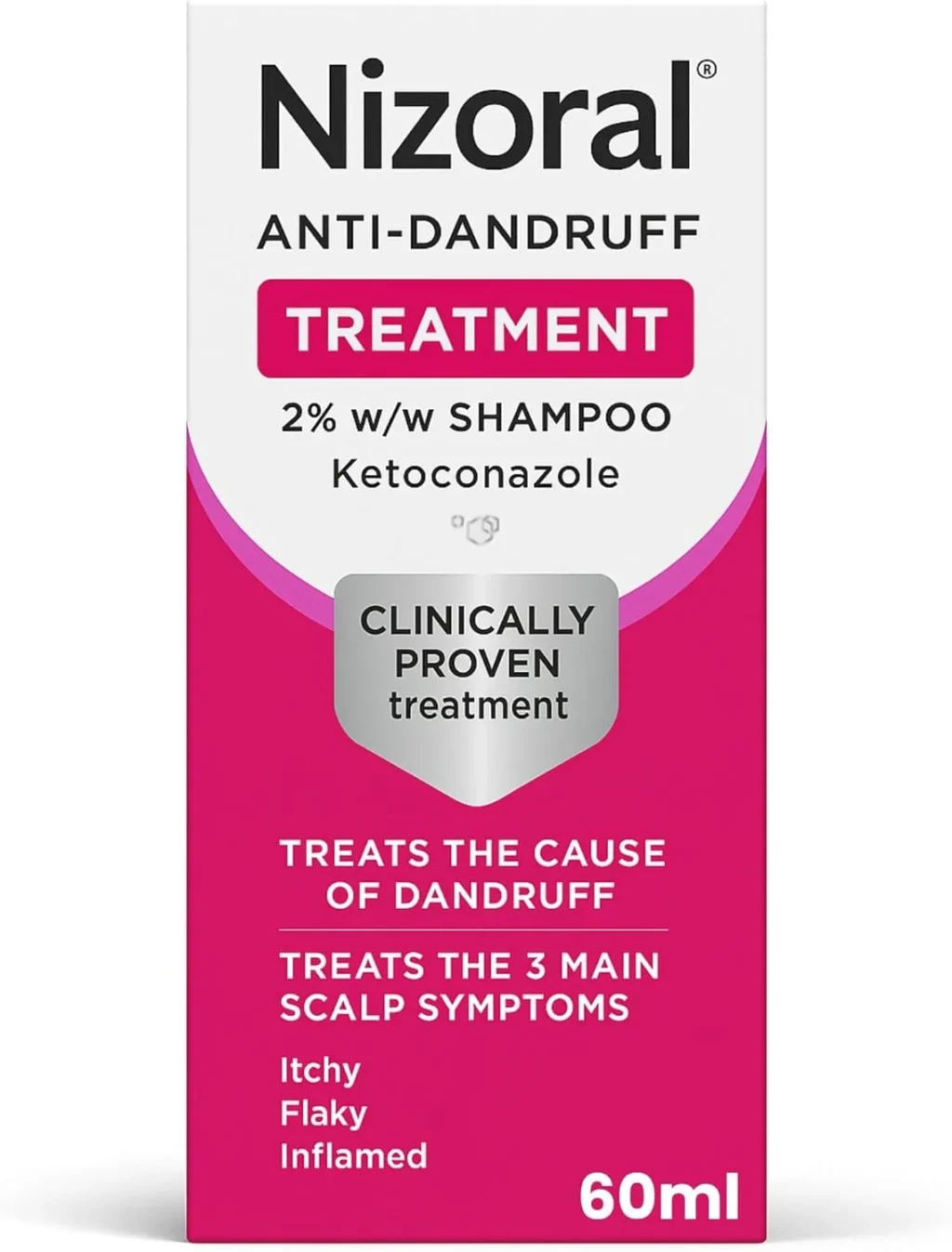 61zZRPRQ7YL._AC_SL1500_ Nizoral Anti-Dandruff Treatment Shampoo, Treats and Prevents Dandruff, Clinically Proven to Control Itchy & Flaky Scalps, Contains Ketoconazole, 1 x 60ml