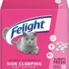 Felight Non-Clumping Cat Litter (20L Bag) - Antibacterial Silverfresh Technology, Prevents Odours for up to 10 Days, Made in the UK