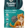 Breeder Celect All-Natural Cat Litter (30L) – 99% Recycled Paper, Highly Absorbent Kitten Cat Litter/Bedding, Excellent Odour Control, Non-Clumping, Biodegradable & Compostable