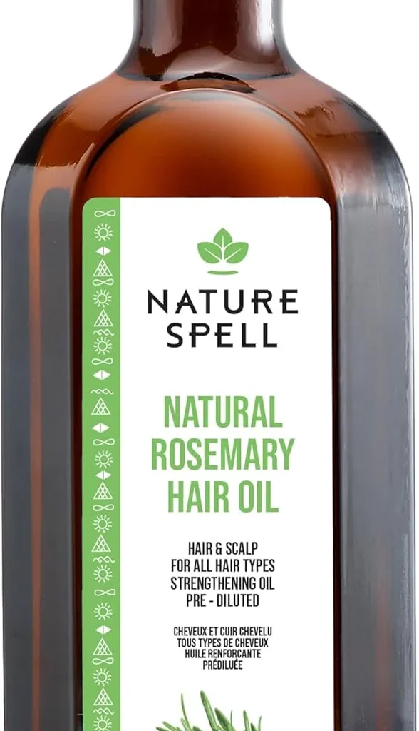 Nature Spell Rosemary Oil for Hair Growth, Pre-Diluted Oil to Strengthen and Nourish Dry, Damaged Strands, For All Hair Types, 150ml