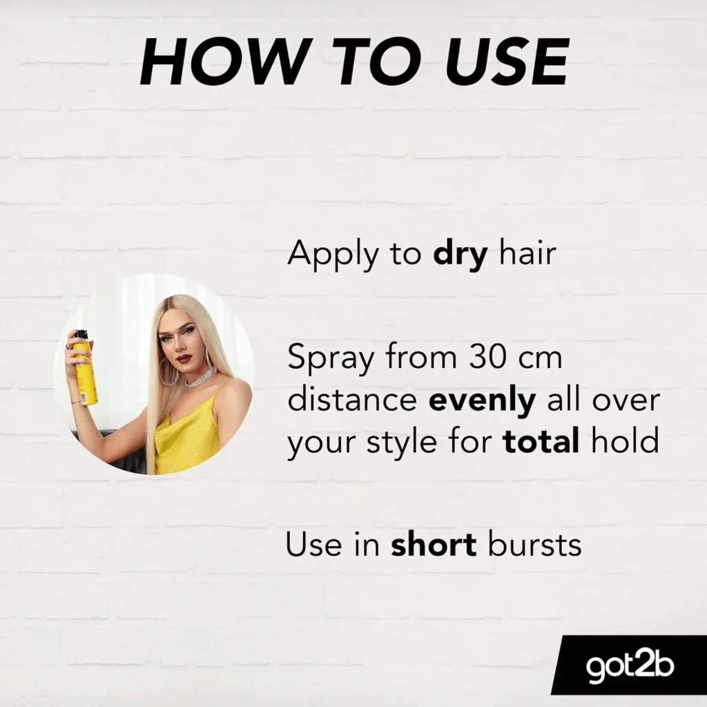 71z6LjH9TpL._AC_SL1500_ got2b Glued Blasting Freeze Hairspray 300 ml, Glued Hairspray for up to 72h Ultra Strong Hold, Hairspray got2b, For Extreme Hairstyles, Vegan Formula