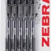 Zebra Pen Z Grip Black Ballpoint, Smooth & Comfortable Pens With Pocket Clip, Retractable Ballpoint, Reliable Black Biro Pens Multipack For Everyday Use - Black Ink, Medium Point