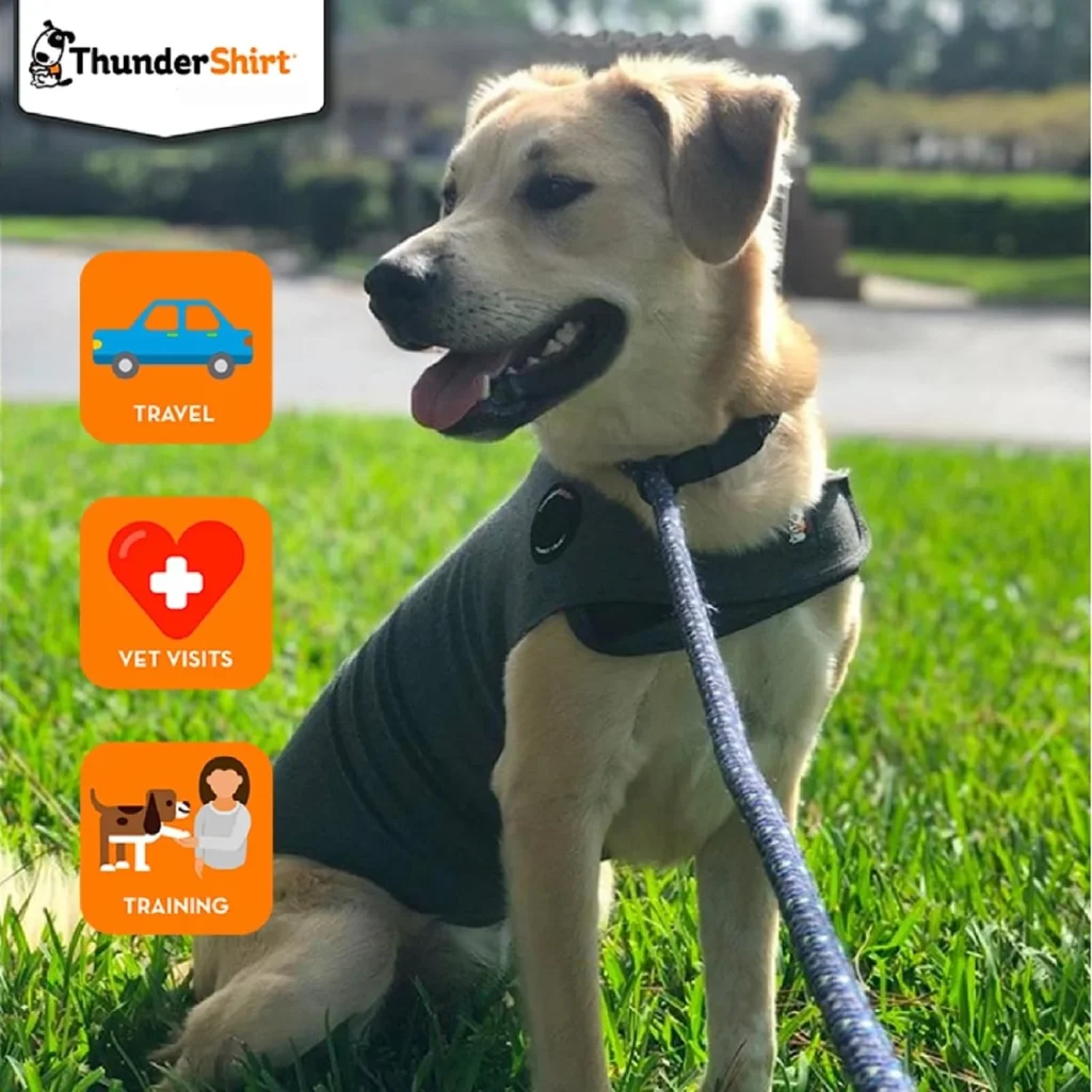 Thundershirt Anxiety Dog Shirt Heather Grey (Large)