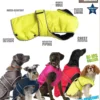 Ancol Muddy Paws All Weather Stormguard Dog Puppy Coat Chocolate - Waterproof Pet Jacket - Fleece Lining and Chest Protector - Elasticated Neck and Leg Straps - 50 cm Length up to 79 cm Girth - Large
