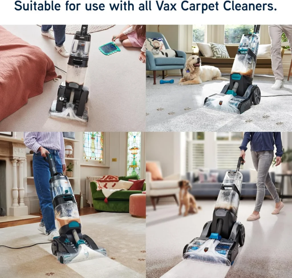 81mRprabkTL._AC_SL1500_ Vax Ultra+ 1.5L Carpet Cleaner Solution, Stain Remover Shampoo, Rose Burst Scent, Helps to Combat Odours, 1-9-137771, Green