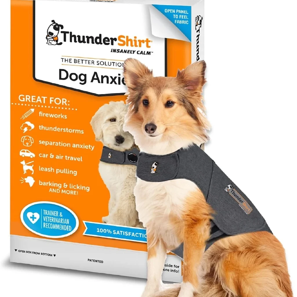 Thundershirt Anxiety Dog Shirt Heather Grey (Large)