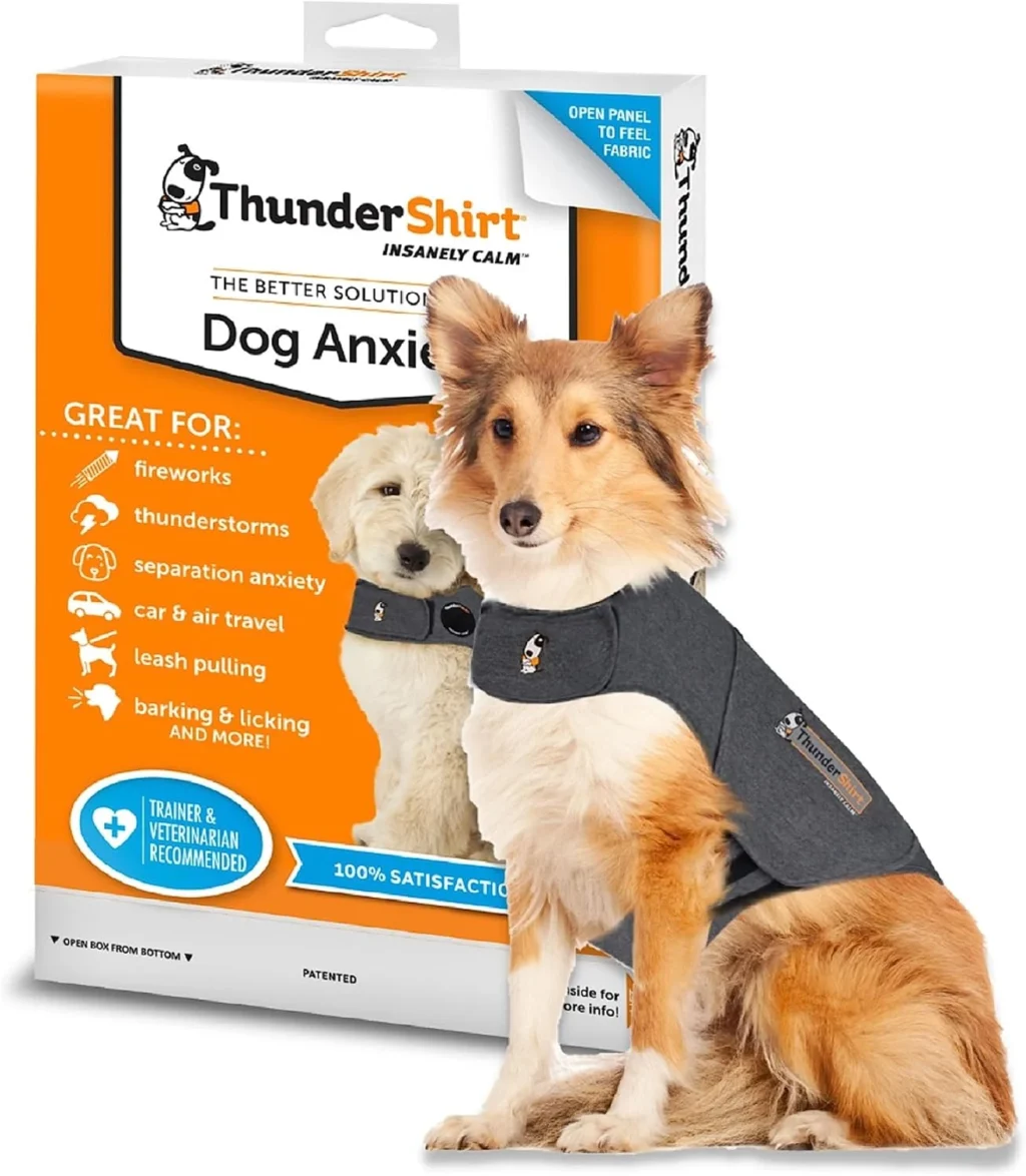 Thundershirt Anxiety Dog Shirt Heather Grey (Large)